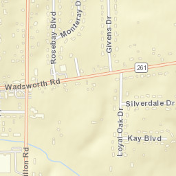 Bates Corners Ohio Street Map