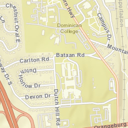 Orangeburg New York Street Map