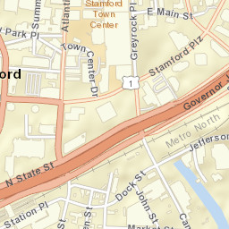Stamford Connecticut Street Map