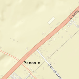Peconic New York Street Map