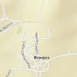 Braojos Street Map