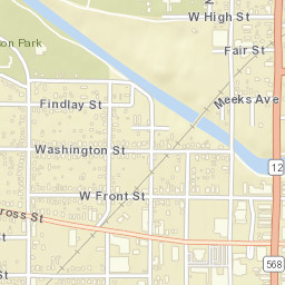 Findlay Ohio Street Map