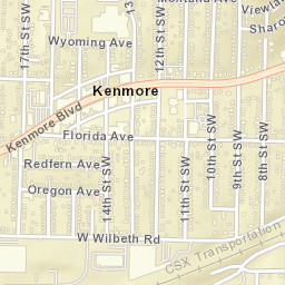 Kenmore Ohio Street Map