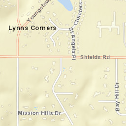 Lynns Corners Ohio Street Map