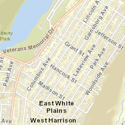 East White Plains New York Street Map