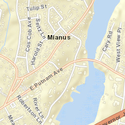 Mianus Connecticut Street Map