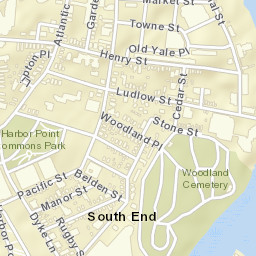 South End Connecticut Street Map