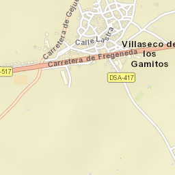 Villaseco de los Gamitos Street Map