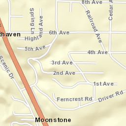 Moonstone California Street Map