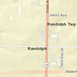 Randolph Ohio Street Map