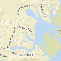 Cedar Beach New York Street Map