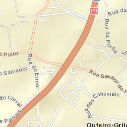 Grijó Street Map