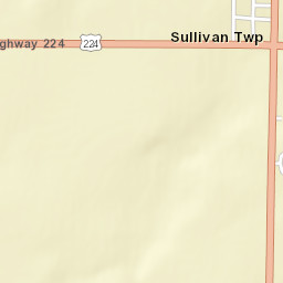 Sullivan Ohio Street Map