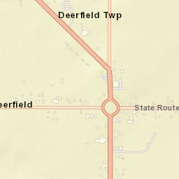 Deerfield Ohio Street Map