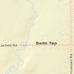 Berlin Center Ohio Street Map