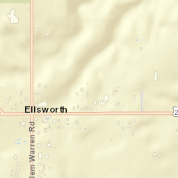 Ellsworth Ohio Street Map