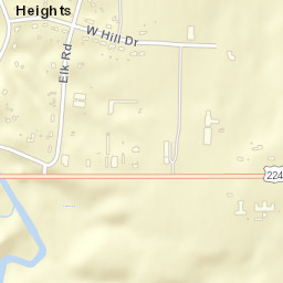 Westhill Heights Ohio Street Map