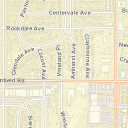 Boardman Ohio Street Map