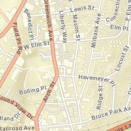 Greenwich Connecticut Street Map