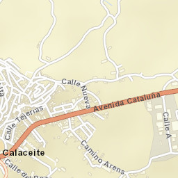 Calaceite Street Map
