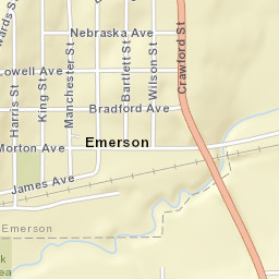 701-751 Morton Ave Emerson IA Street Map