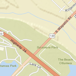 100-198 South Wapello Street, Ottumwa Street Map