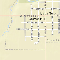 Grover Hill Ohio Street Map