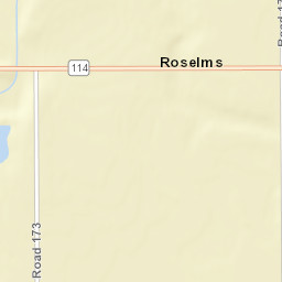 Roselms Ohio Street Map