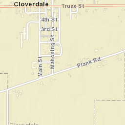 Cloverdale Ohio Street Map