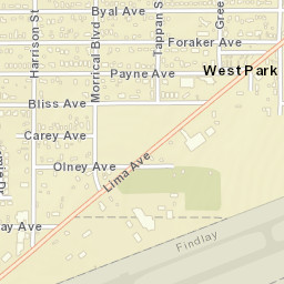 West Park Ohio Street Map
