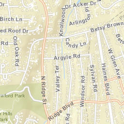 Rye Brook New York Street Map