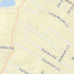 Threemile Harbor New York Street Map