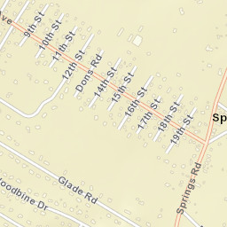 Springs New York Street Map