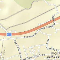 Nogueira da Regedoura Street Map