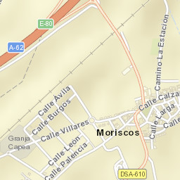 Moriscos Street Map