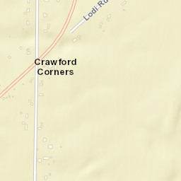Crawford Corners Ohio Street Map