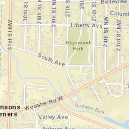 Johnsons Corners Ohio Street Map