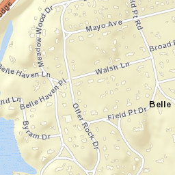 Belle Haven Connecticut Street Map