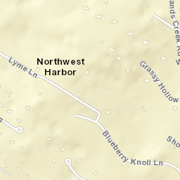 Northwest Harbor New York Street Map