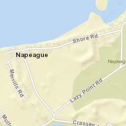 Napeague New York Street Map