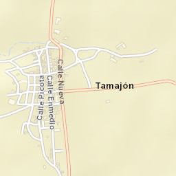 Tamajón Street Map