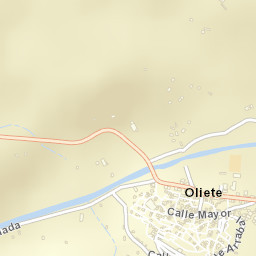 Oliete Street Map