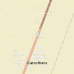 Carrothers Ohio Street Map