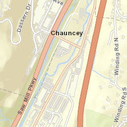 Chauncey New York Street Map