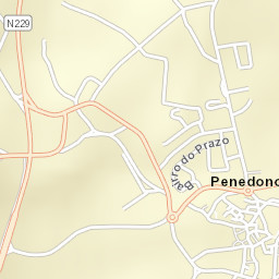 Penedono Street Map