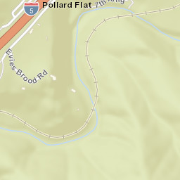 Pollard Flat California Street Map