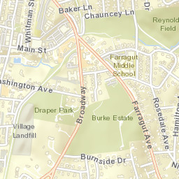 Hastings-on-Hudson New York Street Map