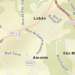 Lobão Street Map