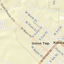 Kalida Ohio Street Map