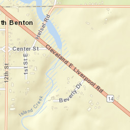 North Benton Ohio Street Map